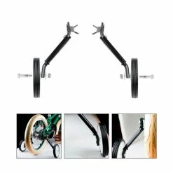 1 Paire Formation Roue Arrière De Support Vélo Formateur Stabilisateur Variable Stabilisateur - Roulette Cycles - Avis / Test