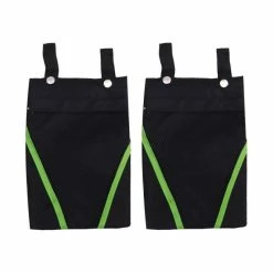 2 Pcs Vélo Sac Suspendu Avant Panier Poche Électromobile Haning Conteneur Pour (Noir Vert) REMORQUE VELO - TRAILERBIKE - Avis / Test