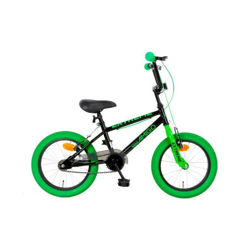 Amigo Extreme - Vélo BMX Pour Garçons - 16 Pouces - Noir/Vert - Avis / Test