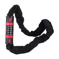 Antivol Velo, Cadenas Velo, Antivol Scooter,Chaîne Antivol Vélo à Code, Serrure à Combinaison De 5 Chiffres, 90cm - Avis / Test