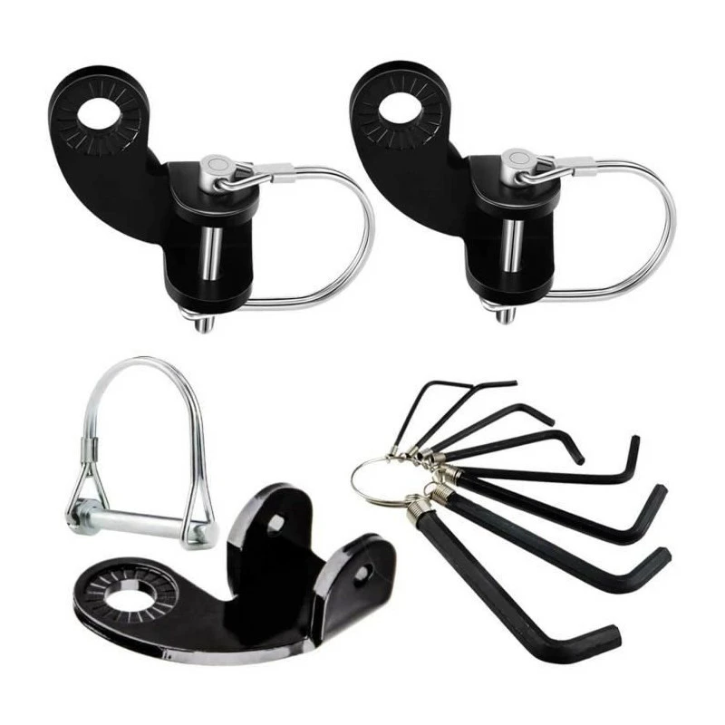 Attache Remorque Velo Universelle Senteen 3 Pcs Attelage De Remorque De Vlo Acier Inoxydable Coupleur DAttelage De Remorque[557 - Avis / Test