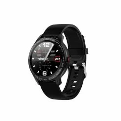 B Microwear L9 SmartWatch écran Tactile Rond Complet En Acier Inoxydable PPG + ECG Fréquence Cardiaque IP68 Facebook Montre I - Avis / Test