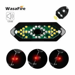 Black -Vélo Clignotants Télécommande Vélo Clignotant Lumières LED Feu Arrière Avec Corne Intelligent USB Recharge Vélo F - Avis / Test