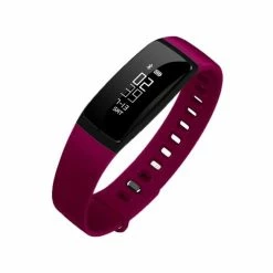 Bracelet Sport Connecté Bluetooth Android IOS Etanche Cardio Tension Pédomètre Rouge Fushia - YONIS - Avis / Test