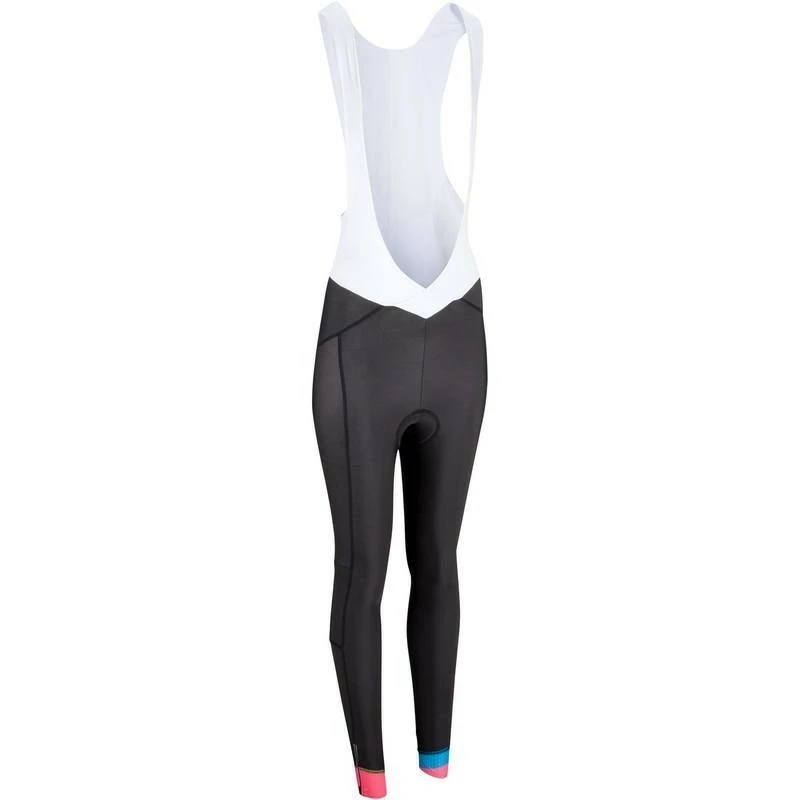 COLLANT BRETELLES VELO FEMME 700 NOIR ROSE - Avis / Test