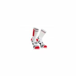 COMPRESSPORT Paire De Chaussettes PRO RACING SOCK V2.1 BIKE Blanc Rouge - Avis / Test