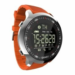 EX18 Orange Montre Connectée IP68 étanche 5ATM Montre Bluetooth Sport Montre Intelligente Pour Smartphone IOS Android - Avis / Test