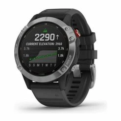 GARMIN Fenix 6 Solar - Montre Connectée - Silver Avec Bracelet Noir - Avis / Test