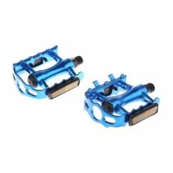 KL02709-Paire De Pédales Plates-formes Plates En Alliage D'aluminium Vélo BMX VTT Roulement à Billes Réflecteur De Lumière - Avis / Test