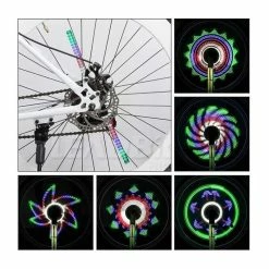 LED Roue De Vélo, 64 LED 30 Images Différentes Lampe Roue Velo Etanche Pour DIY Pneu De Vélo Au-Dessus De 24- - Avis / Test