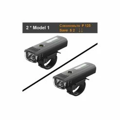 M1 Black 2 Set -NEWBOLER — Jeu De Lumière Frontale De Bicyclette, Lampe Pour Vélo, à Induction Intelligente, Phare Arrièr - Avis / Test