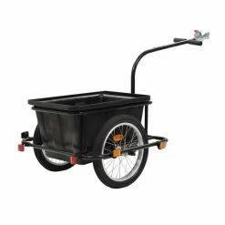 Magnifique Remorque Vélo Professionnel - Remorque De Bicyclette Remorque De Transport 50 L Noir @51229 - Avis / Test