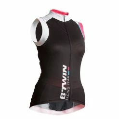 MAILLOT VELO SANS MANCHES 900 FEMME NOIR/ROSE - Avis / Test