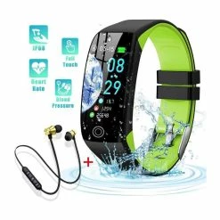 Montre Connectée Et Écouteur Bluetooth, Femmes Homme Enfant IP68 Etanche Bracelet Connecté Écran Coloré Smartwatch Avec Ca - Avis / Test