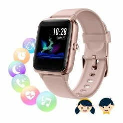 Montre Connectée Femmes Homme, Montre Connectée Enfant,Smartwatch Tactile Bracelet Connecté Etanche Sport Podometre Cardio M - Avis / Test
