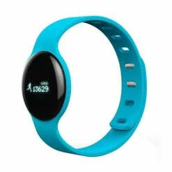 Montre Connectee Sport - Bracelet Connecté 0.68 Pouces OLED Bluetooth 4.0, Podomètre Etc... Apple Et Android (Bleu) - Avis / Test