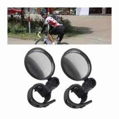 Rétroviseur De Vélo Vélo Vélo Vue Arrière Miroir Vélo Vélo Réflecteur Convex Miroir Avec Lentille Grand Angle 5.3cm Cyc - Avis / Test