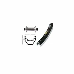 Roue Avant 28 Pouces Moyeu Shimano RM-40 + Jante Exal ZX 19 Noir - Avis / Test