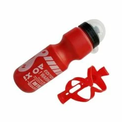 Rouge -Bouteille De Boisson 750ml + Porte Bouteille De Support Pour VTT, Gourde En Plastique, Bouilloire Portable, Pour Sports - Avis / Test