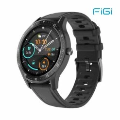 Smartwatch FiGi S32 Montre Connectée Bluetooth 5.1 IP67 Etanche 1.28- Écran Pour Samsung Sony Huawei Xiaomi Android Cuir Noir - Avis / Test