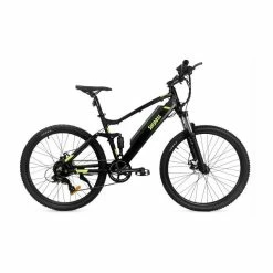 VTT Électrique Tout Suspendu SURPASS 14 Ah - Cadre Alu Noir Mat - 8 Vitesses Dérailleur Shimano® - Freins à Disque - Avis / Test