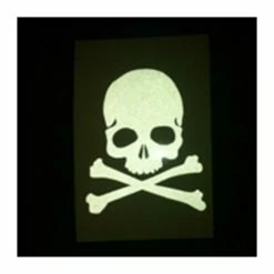 WHITE -Autocollant Réfléchissant Tête De Mort Pour Vélo,Fluorescent,pour Vtt,équipement Fixe,squelette,casque,accessoires - Avis / Test